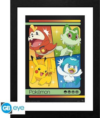 Pokemon Framed Print - Scarlet & Violet Starters