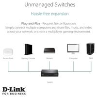 D-Link DES-1008PA Netwerk switch 8 poorten 100 MBit/s PoE-functie - thumbnail