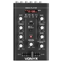Vonyx STM500BT 2-kanaals mixer met Bluetooth en mp3 speler - thumbnail