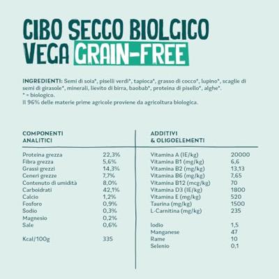 Yarrah dog biologische brokken vega ultra sensitive graanvrij 10kg