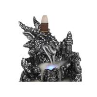 Backflow Wierook Houder Draak met Licht Polyresin (13 cm) - thumbnail