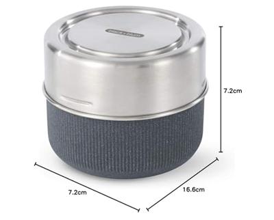 Zwarte+Blum Glazen Lunchpot Groot - Ø120mm - Leisteen Zwarte+Blum Glazen Lunchpot Groot - Ø120mm - Leisteen