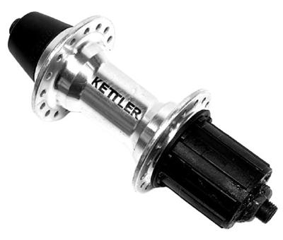 Kettler achternaaf cassette 8/9/10 speed uitval zilver 32 gaats