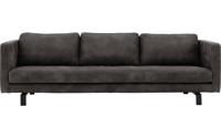 Goossens Excellent Bank Nuance donkerbruin, leer, 4-zits, urban industrieel - thumbnail