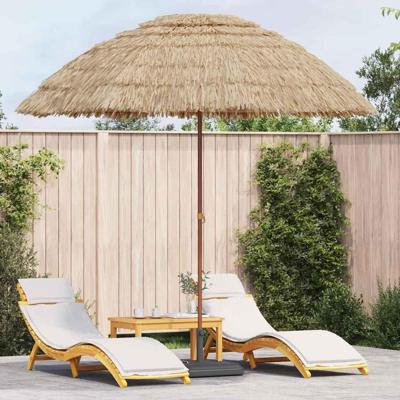 Strandparasol Bruin 265 x 267 cm Staal