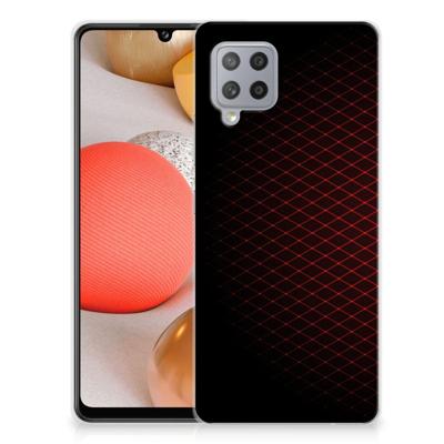 Samsung Galaxy A42 | TPU bumper | Geruit Rood