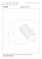 Lucide CLUBS - Bedlamp / Wandlamp - 1xGU10 - Zwart - thumbnail