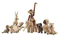 Kay Bojesen Animals Mussen 2 stuks hout 6 cm - thumbnail