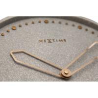 NeXtime NE-3197ZW Wandklok Dia. 35 Cm, Polyresin, Zwart - thumbnail