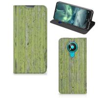Nokia 3.4 Book | Wallet Case | Green Wood - thumbnail