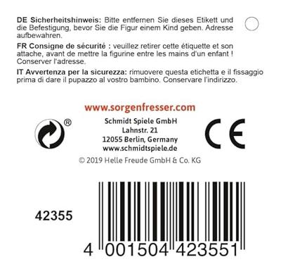 Schmidt Spiele Zorgenvriendje - Mika pluchenspeelgoed Schmidt Spiele Zorgenvriendje - Mika pluchenspeelgoed