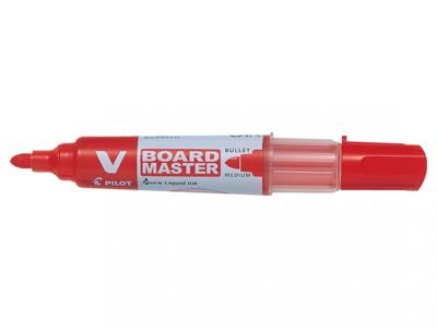 Pilot V-Board Master whiteboardmarker, ronde punt, 2,3 mm, rood