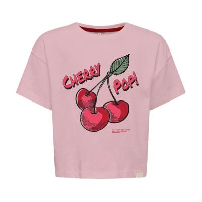 Kids ONLY zomer t-shirt S/S meisjes - loose fit - roze - Kogcharlotte