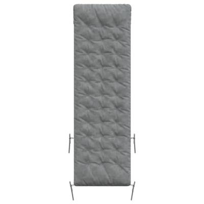 VidaXL Ligbedkussen 160x50x10 cm kunstsuède grijs