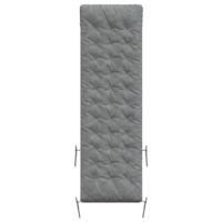 VidaXL Ligbedkussen 160x50x10 cm kunstsuède grijs - thumbnail