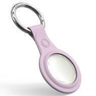 AirTag case - TPU Hard siliconen hoesje voor Apple AirTags, met sleutelclip - paars - thumbnail