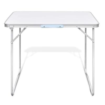 Campingtafel inklapbaar met metalen frame 80 x 60 cm
