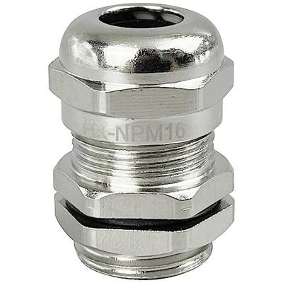 TRU COMPONENTS TC-10302824 Wartel M16 Messing (vernikkeld) Metaal 1 stuk(s)