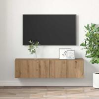 TV-kast 2 pcs Bruin 60 x 30 x 30 cm Bewerkt hout - thumbnail