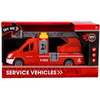 Rapid Wheels Brandweerwagen + Ladder + Licht en Geluid - thumbnail