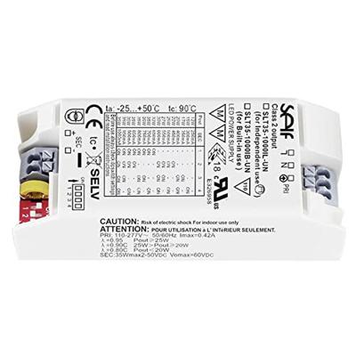 Self Electronics SLT35-1000IB-UN LED-driver Constante stroomsterkte 35 W 250 - 1000 mA 2 - 50 V/DC Niet dimbaar, Geschikt voor meubels, Montage op ontvlambare