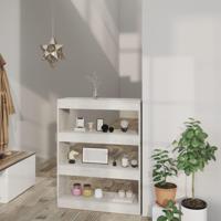 Boekenkast/kamerscherm 80x30x103 cm bewerkt hout betongrijs - thumbnail