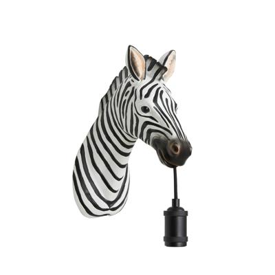 Light & Living Wandlamp 'Zebra' 25cm, kleur Wit/Zwart