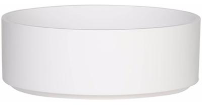 Ben Sista ronde waskom Ø37x13cm mineraalmarmer mat wit