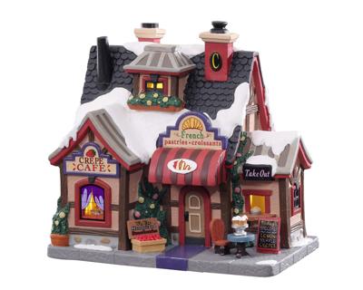 Crepe cafe b/o led Kersthuisje LEMAX - Lemax