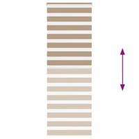 Zebra Blind 85x230 cm stofbreedte 80,9 cm polyester zandbruin - thumbnail