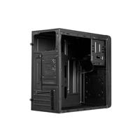 ATX Semi-toren doos approx! APPC-301F Zwart - thumbnail