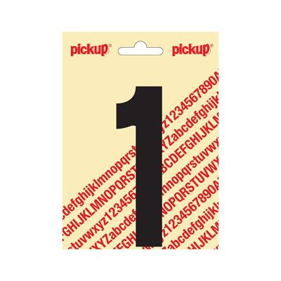 Plakcijfer Nobel 120mm zwart 1 Pickup - Pickup