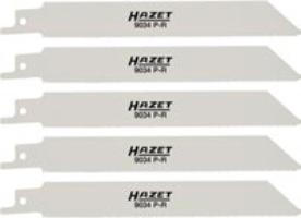 HAZET Recipro-sabelzaagbladen · 18 tanden/inch · schuine · gegolfde vertanding · totale lengte: 153 mm 9034P-R/5 · Lengte: 153 mm HAZET Recipro-sabelzaagbladen · 18 tanden/inch · schuine · gegolfde vertanding · totale lengte: 153 mm 9034P-R/5 · Lengte: 153 mm