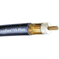 SSB Electronic 6043 Coaxkabel Buitendiameter: 14.60 mm Ecoflex15 Plus 50 Ω 90 dB Zwart per meter - thumbnail