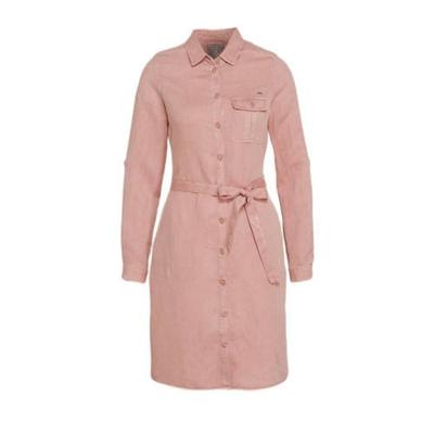 Geisha blousejurk met ceintuur oudroze