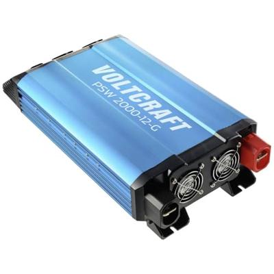 VOLTCRAFT PSW 2000-12-G Omvormer 2000 W 12 V/DC - 230 V/AC Zuivere sinusvorm VOLTCRAFT PSW 2000-12-G Omvormer 2000 W 12 V/DC - 230 V/AC Zuivere sinusvorm