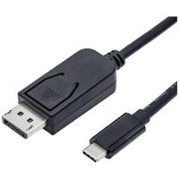 Roline 11.04.5836 USB-C-displaykabel USB-C / DisplayPort Adapterkabel USB-C stekker, DisplayPort-stekker 2.00 m Zwart 8K UHD - thumbnail