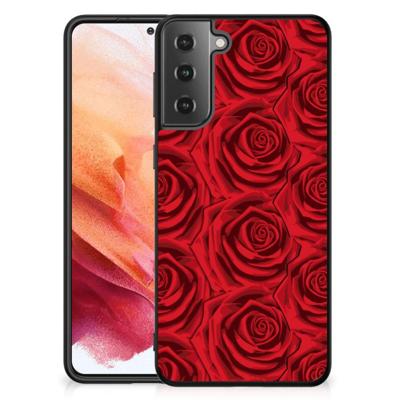 Samsung Galaxy S21 Bloemen Hoesje Red Roses