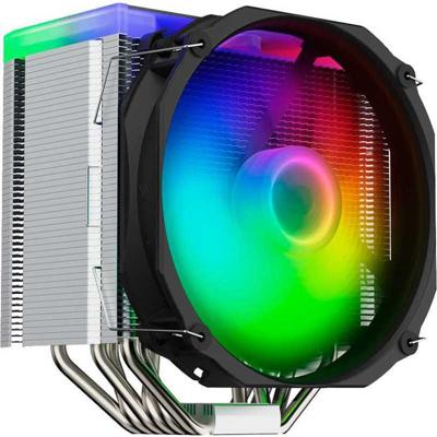 SilentiumPC Fortis 5 ARGB Processor Luchtkoeler 14 cm Zwart, Grijs, Staal