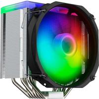SilentiumPC Fortis 5 ARGB Processor Luchtkoeler 14 cm Zwart, Grijs, Staal - thumbnail