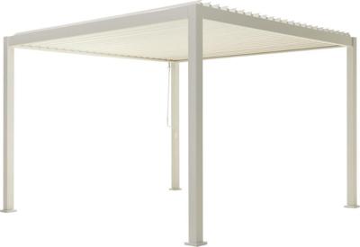 Patio Cover vierkant M Alvaro Gazebo 360x400 h250 cm Matt white overkapping pergola Suns - Suns Patio Cover vierkant M Alvaro Gazebo 360x400 h250 cm Matt white overkapping pergola Suns - Suns