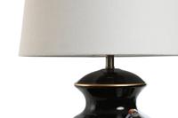 Bureaulamp Home ESPRIT Zwart Gouden Keramisch 50 W 220 V 40 x 40 x 70 cm - thumbnail
