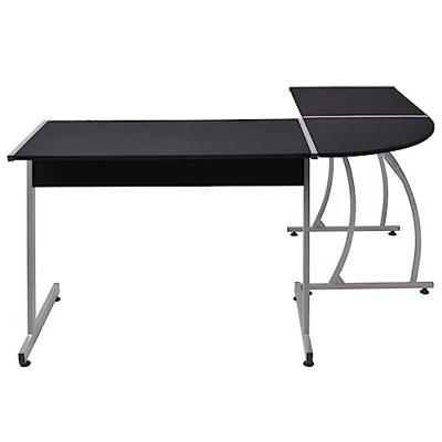 Hoekbureau L-vormig zwart Hoekbureau L-vormig zwart