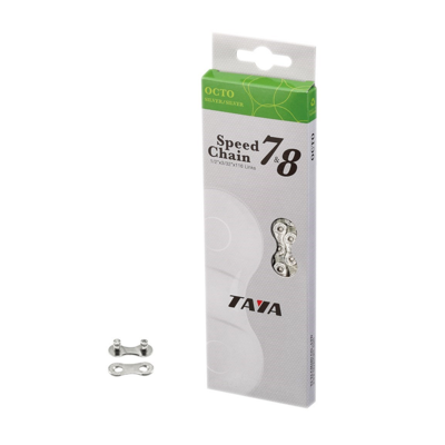 Taya ketting octo 1/2x3/32x116, 7-8 speed, zilver