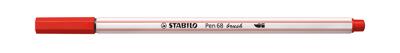 Stabilo pen 68 brush - viltstift - karmijnrood (48) Stabilo pen 68 brush - viltstift - karmijnrood (48)