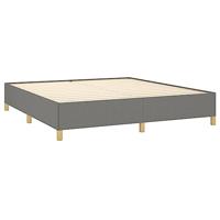 Bedframe zonder matras stof donkergrijs 180x200 cm - thumbnail