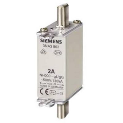 Siemens 3NA3804 Zekeringsinzetstuk Afmeting zekering : 0 4 A 500 V 3 stuk(s)