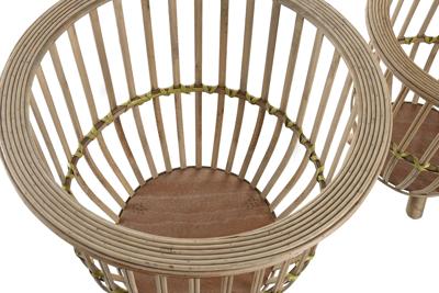 Plantenbakkenset DKD Home Decor 35 x 35 x 37 cm Natuurlijk Lichtbruin Bamboe Plantenbakkenset DKD Home Decor 35 x 35 x 37 cm Natuurlijk Lichtbruin Bamboe