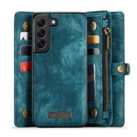 Caseme Samsung Galaxy S22 Plus hoes - Vintage 2 in 1 portemonnee - Blauw - thumbnail