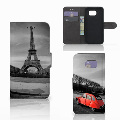 Samsung Galaxy S6 Edge Flip Cover Eiffeltoren Samsung Galaxy S6 Edge Flip Cover Eiffeltoren